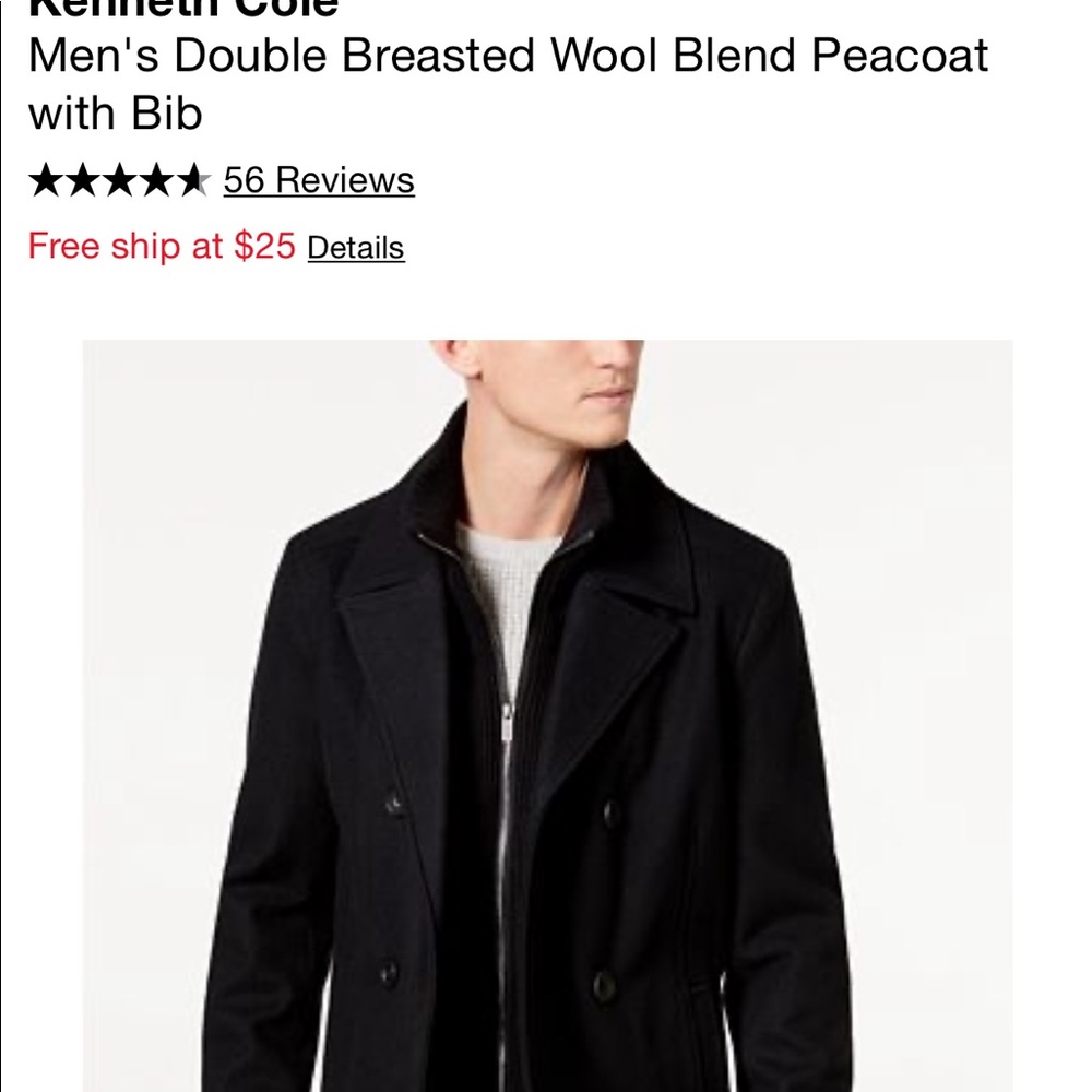 Man wool coat